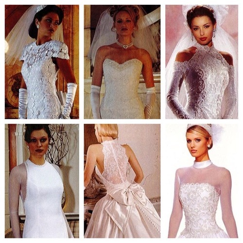 90s wedding dress