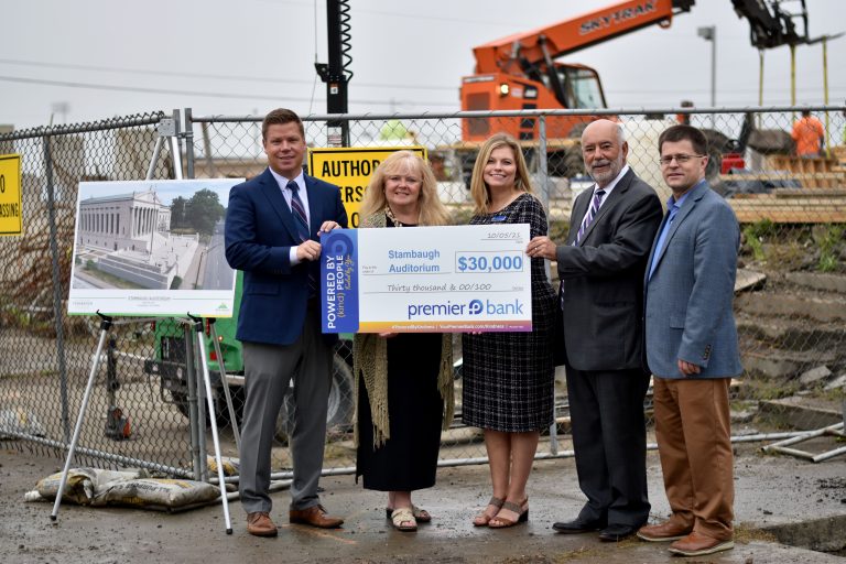 Stambaugh Auditorium receives $30,000 grant from Premier Bank 1