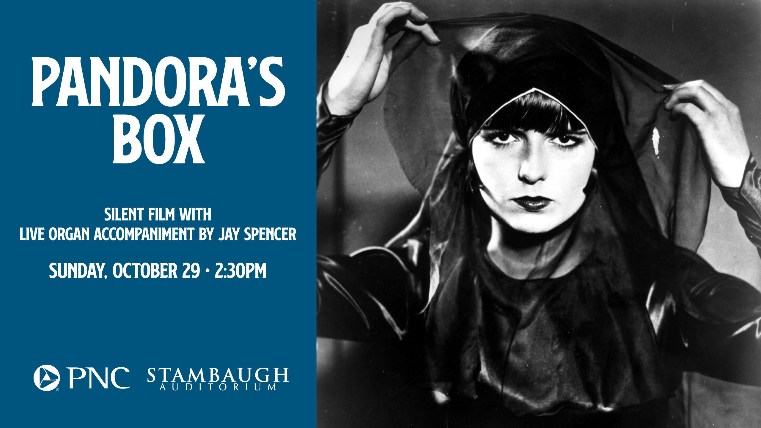 Pandoras Box silent film screening with accompaniment