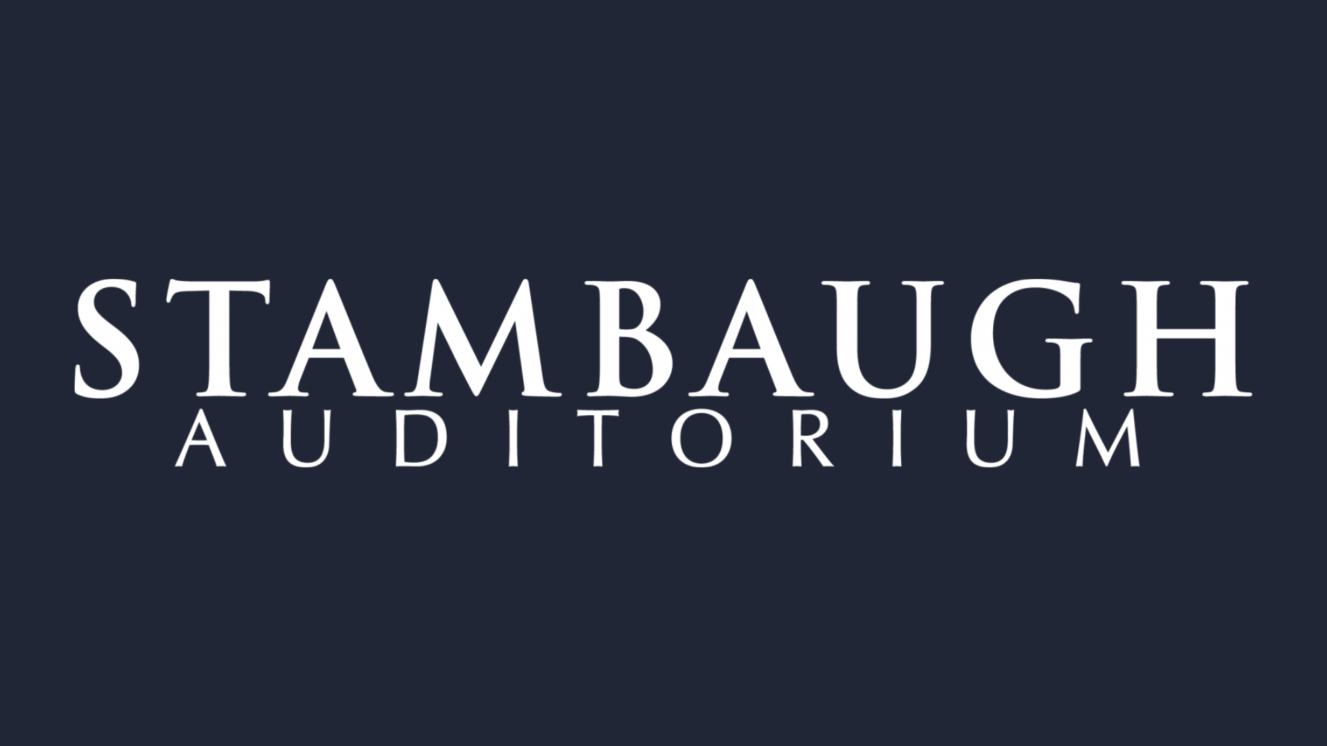 Stambaugh Auditorium logo