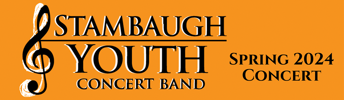 Stambaugh Youth Concert Band Spring Concert Orange Graphic