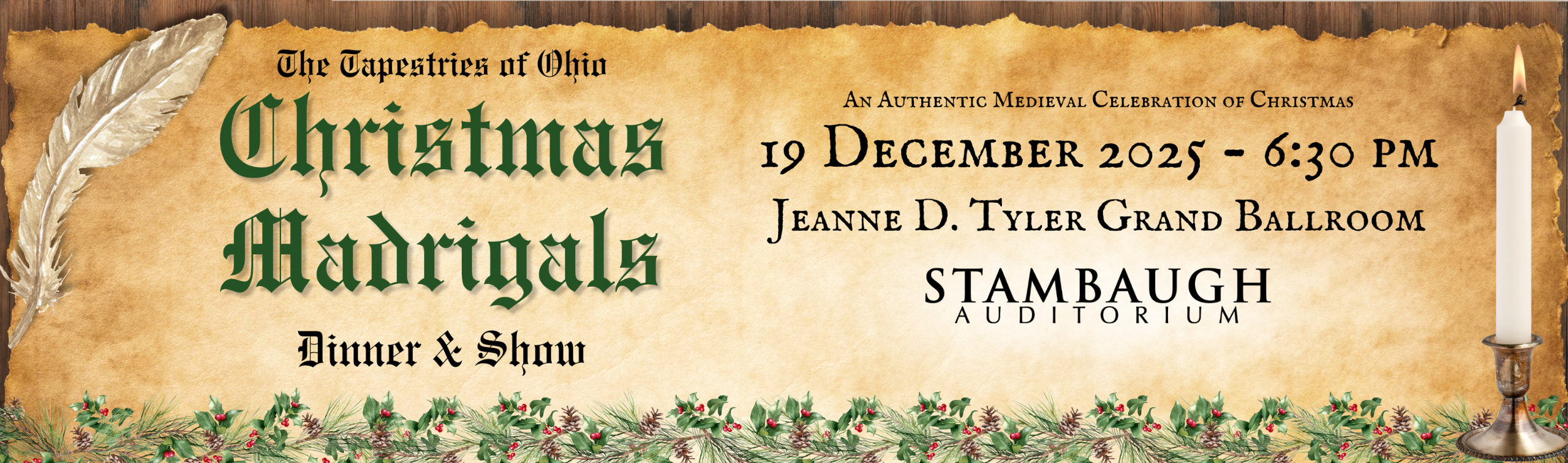 The Tapestries of Ohio Presents Christmas Madrigals Dinner & Show 1